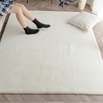 Fluffy Rabbit Fur Rug